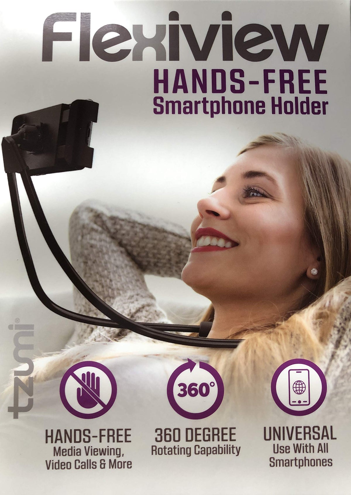 Flexview Hands-Free Smartphone Holder Black (6264WM)