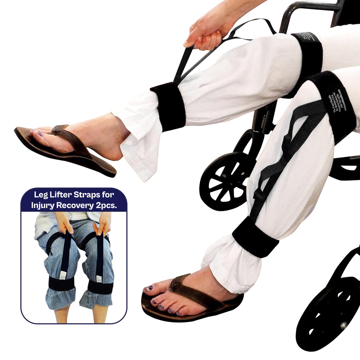 HOLDEN USA Leg Handles Leg Lifters Cast Handle – Adjustable Mobility Aid with 2 Handles for Elderly Post-Surgery Hip & Knee Support Ideal for Bed & Car Transfers. Pair (2 Count)