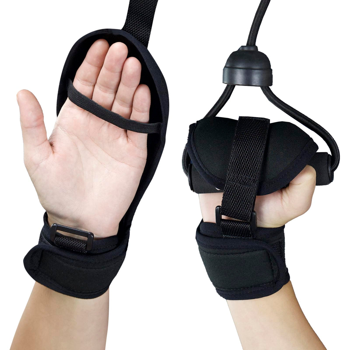 Vive Stroke Hand Brace - Rehabilitation Splint Glove for Elderly Patients - Finger Therapy Recovery Equipment - Physical Aid for Active Grip Support & Stability for Hemiplegia Quadriplegic Paralysis